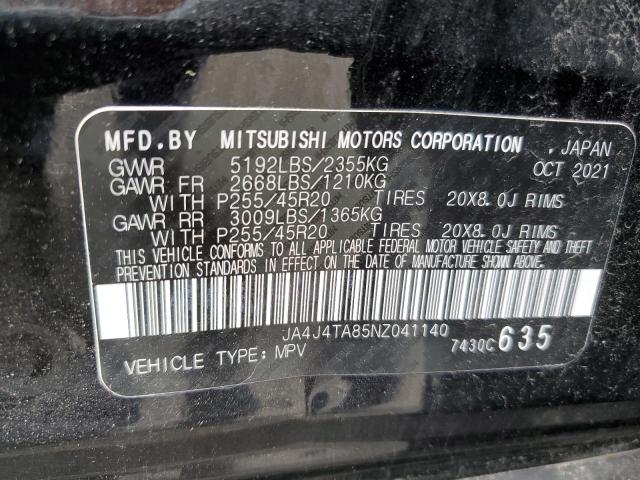 2022 Mitsubishi Outlander Es VIN: JA4J4TA85NZ041140 Lot: 60447924