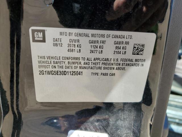 2013 Chevrolet Impala Lt VIN: 2G1WG5E30D1125041 Lot: 60622044