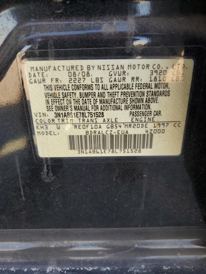 3N1AB61E78L751528 2008 Nissan Sentra 2.0