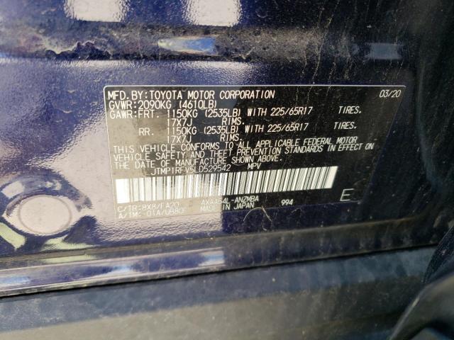 2020 Toyota Rav4 Xle VIN: JTMP1RFV5LD529542 Lot: 60823974