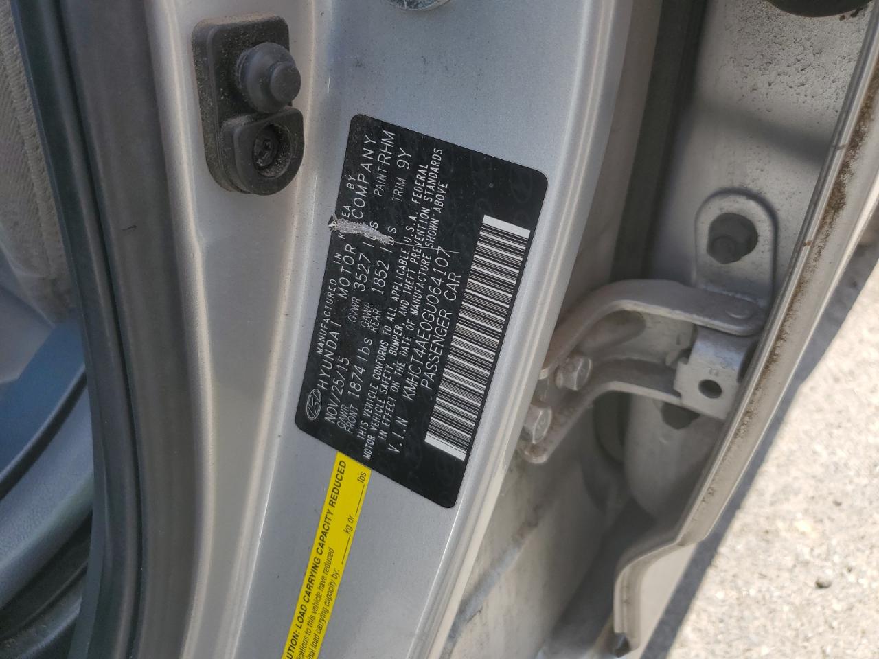 KMHCT4AE0GU064107 2016 Hyundai Accent Se