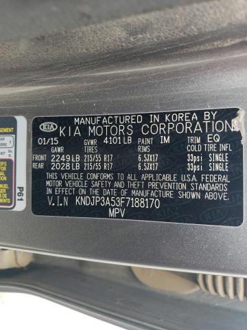 2015 Kia Soul + VIN: KNDJP3A53F7188170 Lot: 56967594