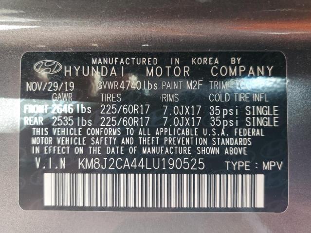 2020 HYUNDAI TUCSON SE - KM8J2CA44LU190525