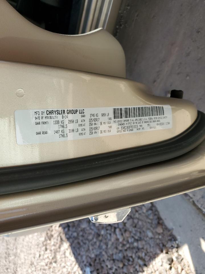 2C4RC1BG9FR515219 2015 Chrysler Town & Country Touring