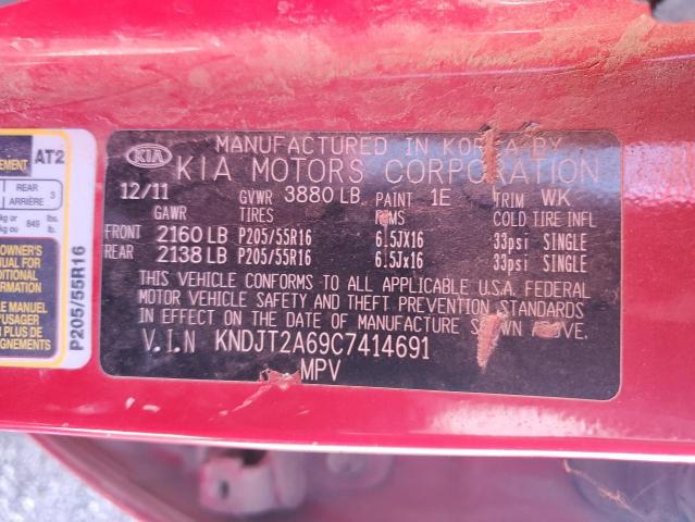 2012 Kia Soul + VIN: KNDJT2A69C7414691 Lot: 57661344