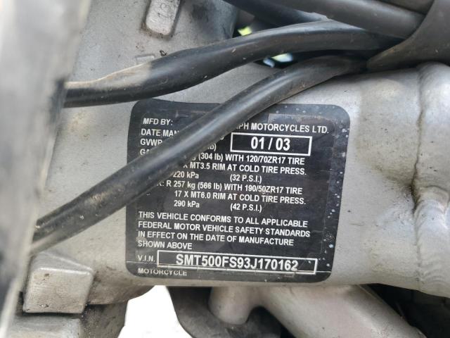 2003 TRIUMPH MOTORCYCLE SPEED TRIP - SMT500FS93J170162