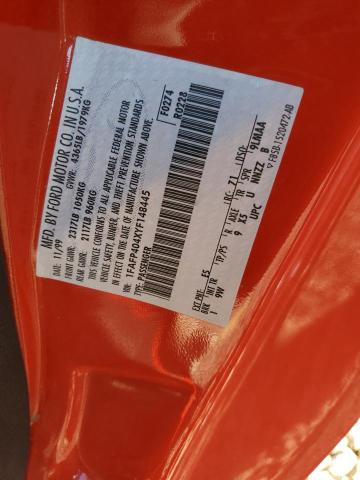 2000 Ford Mustang VIN: 1FAFP404XYF148445 Lot: 58964684