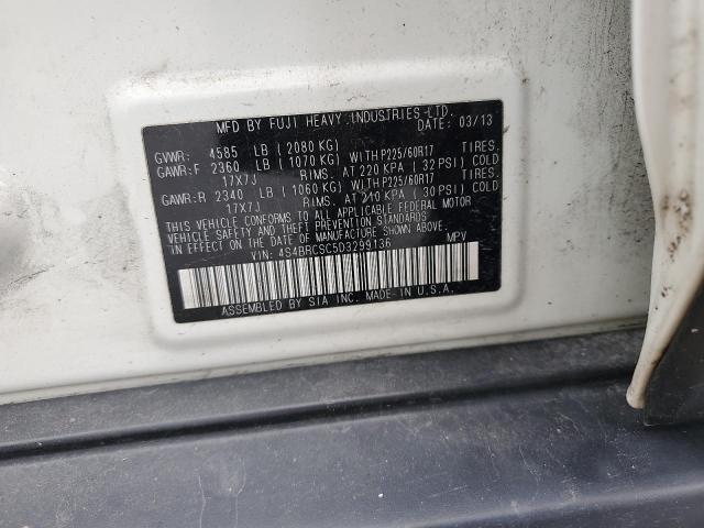 2013 Subaru Outback 2.5I Limited VIN: 4S4BRCSC5D3299136 Lot: 57329284