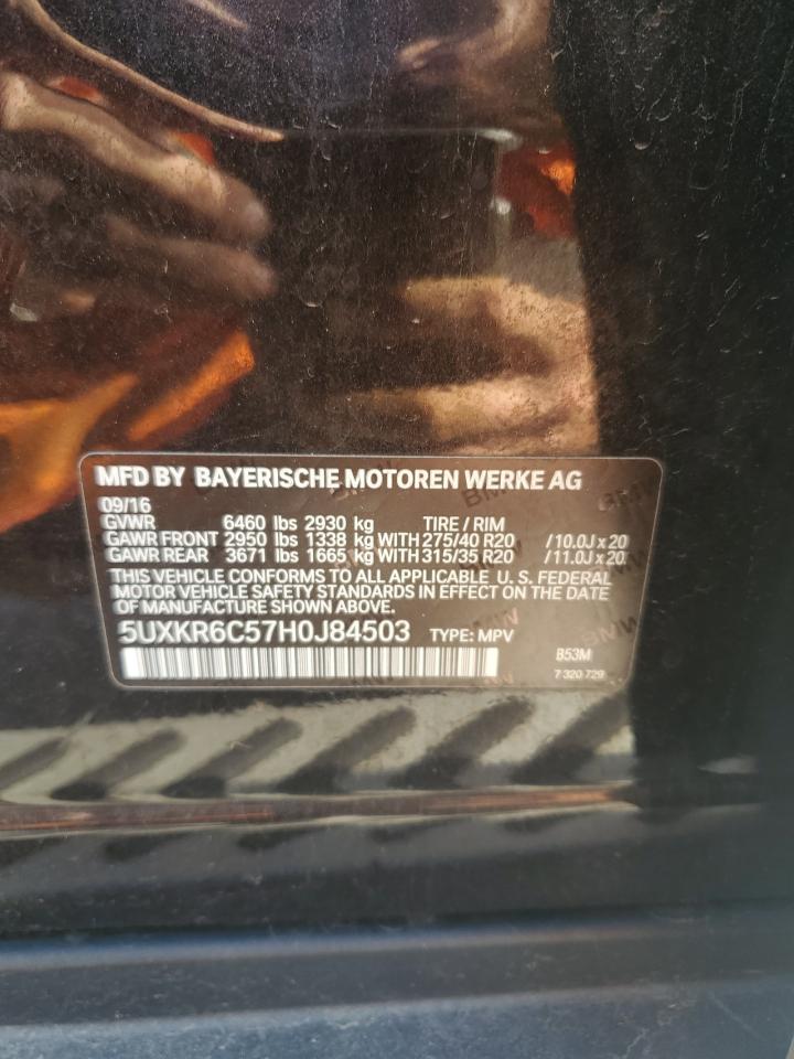 5UXKR6C57H0J84503 2017 BMW X5 xDrive50I