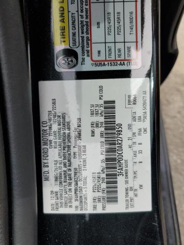 2010 Ford Fusion Sport VIN: 3FAHP0DC0AR279850 Lot: 59860154