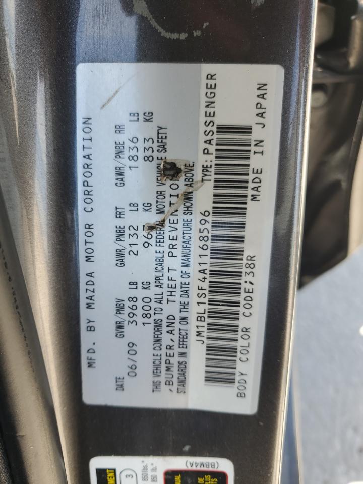 JM1BL1SF4A1168596 2010 Mazda 3 I