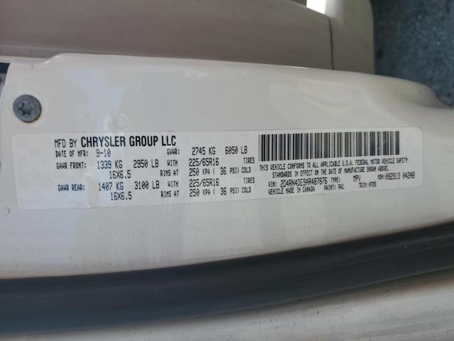 2010 Dodge Grand Caravan Se VIN: 2D4RN4DE9AR487876 Lot: 60358374