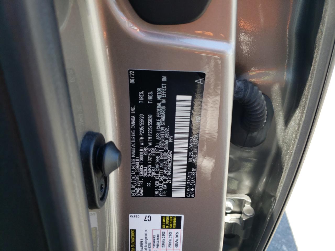 2T2HZMDA9NC355647 2022 Lexus Rx 350