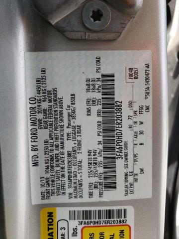 VIN 3FA6P0HD7ER203882 2014 Ford Fusion, SE no.12