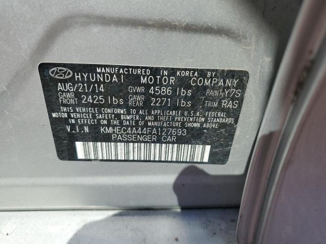 2015 Hyundai Sonata Hybrid VIN: KMHEC4A44FA127693 Lot: 60294674