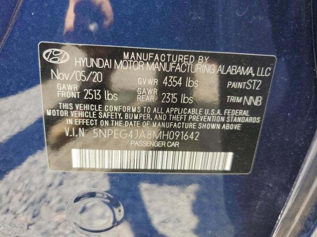2021 Hyundai Sonata Se VIN: 5NPEG4JA8MH091642 Lot: 58029004