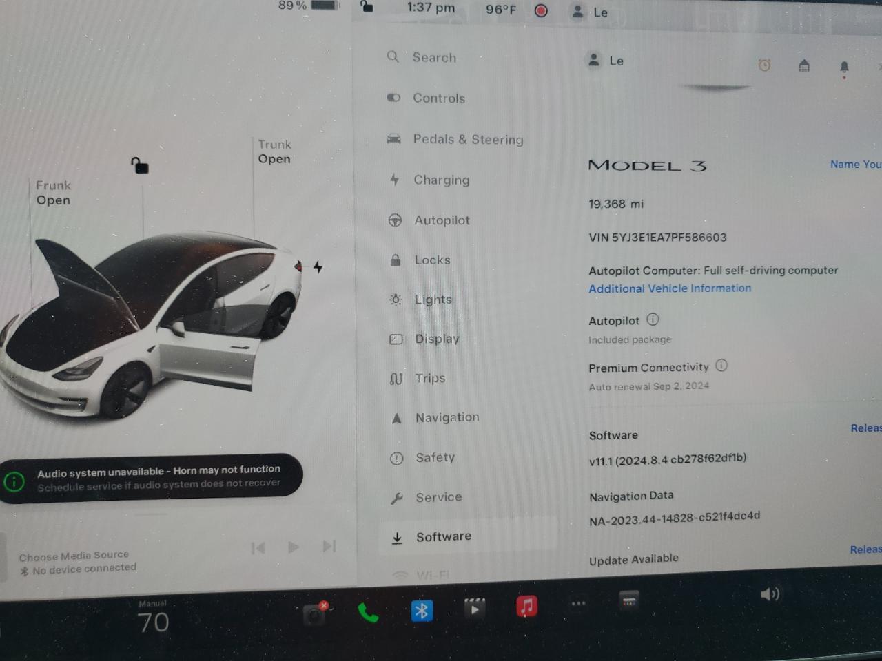 5YJ3E1EA7PF586603 2023 Tesla Model 3