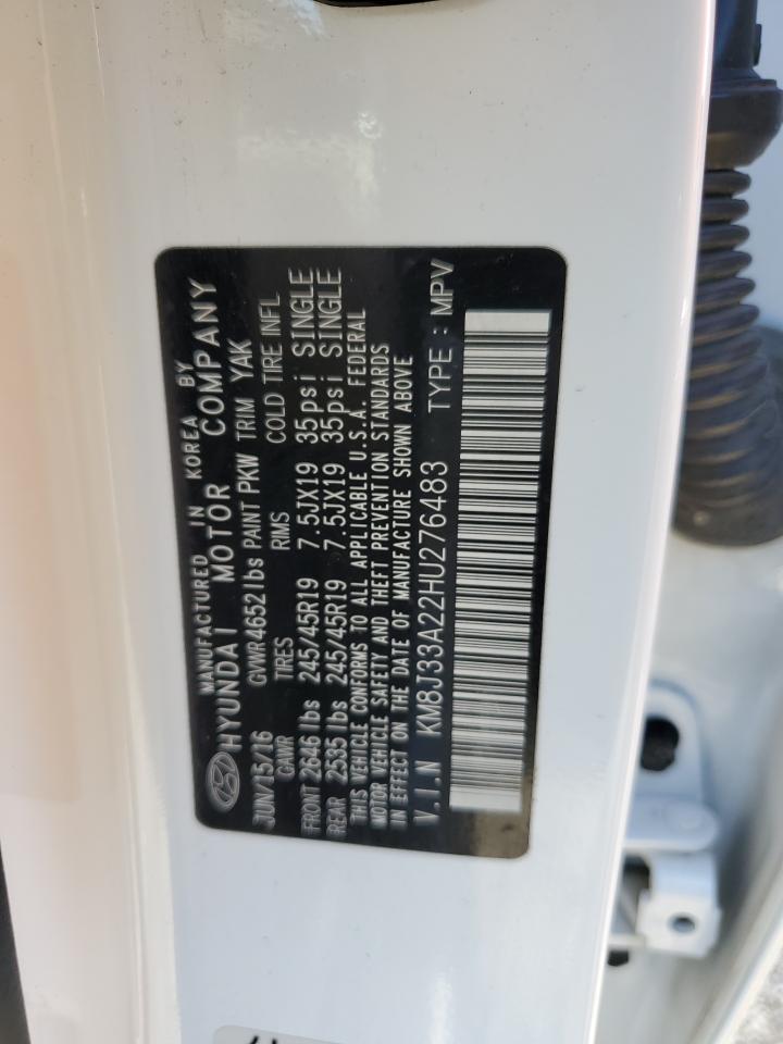 KM8J33A22HU276483 2017 Hyundai Tucson Limited