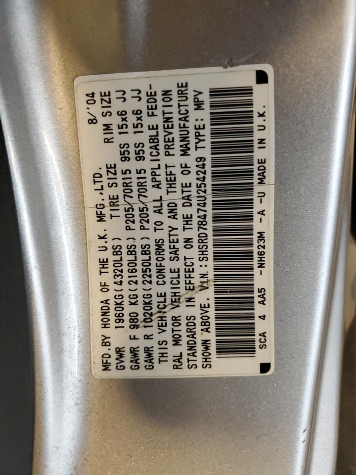 SHSRD78474U254249 2004 Honda Cr-V Lx