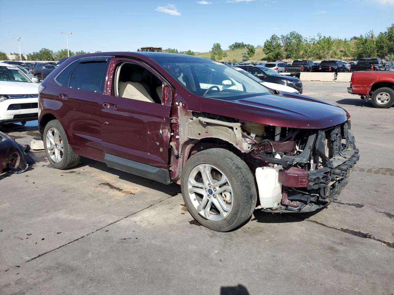 2017 Ford Edge Titanium vin: 2FMPK4K81HBB79237