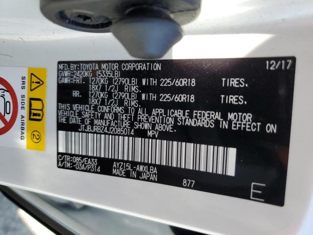 2018 Lexus Nx 300H VIN: JTJBJRBZ4J2085014 Lot: 59383884