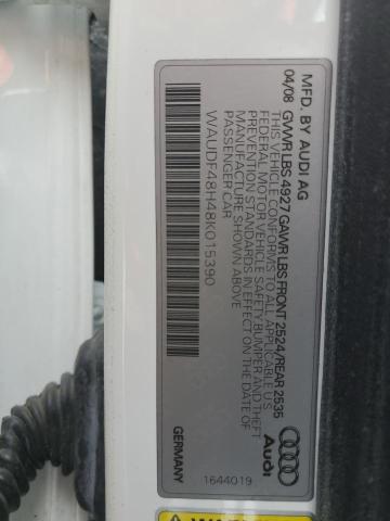 2008 Audi A4 2.0T Cabriolet Quattro VIN: WAUDF48H48K015390 Lot: 60191354