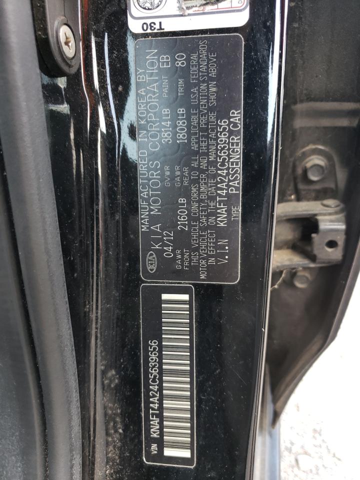 KNAFT4A24C5639656 2012 Kia Forte Lx
