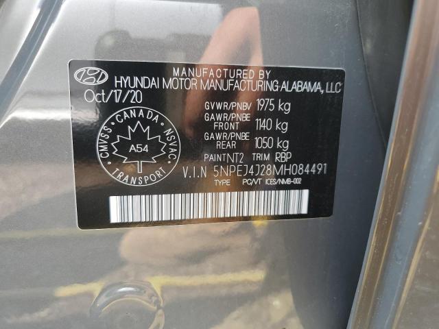 2021 Hyundai Sonata Sel Plus VIN: 5NPEJ4J28MH084491 Lot: 59554634