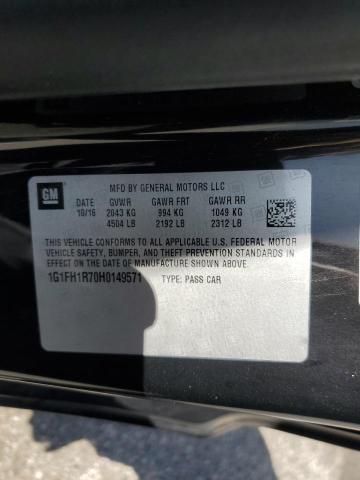 2017 Chevrolet Camaro Ss VIN: 1G1FH1R70H0149571 Lot: 57574734