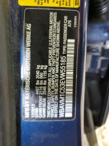 2014 BMW X1 Sdrive28I VIN: WBAVM1C53EVW55185 Lot: 59828944