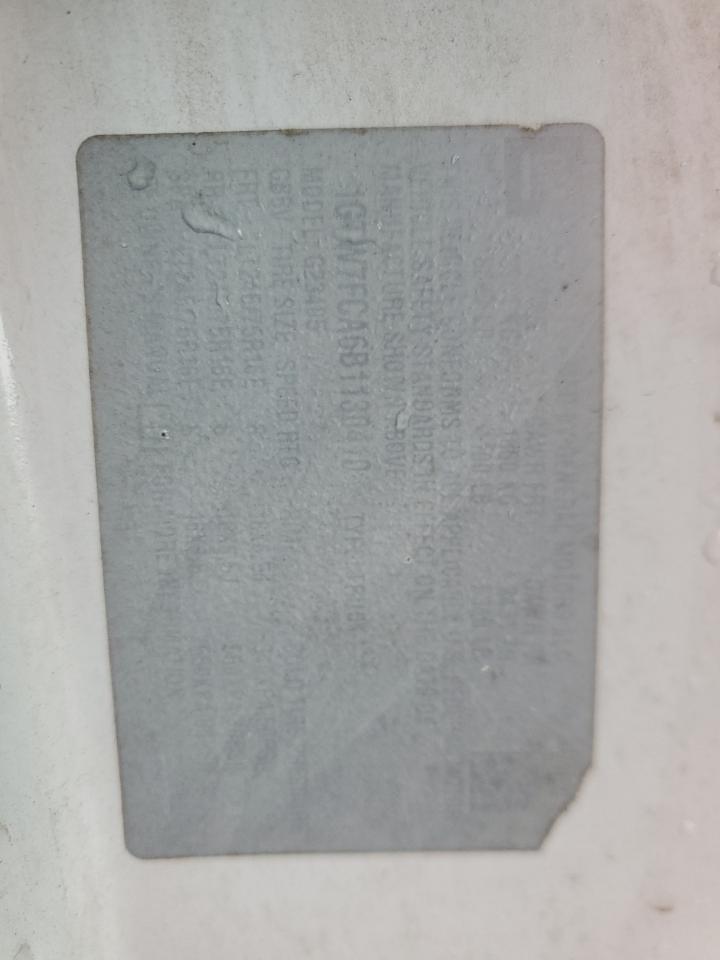 1GTW7FCA6B1130410 2011 GMC Savana G2500