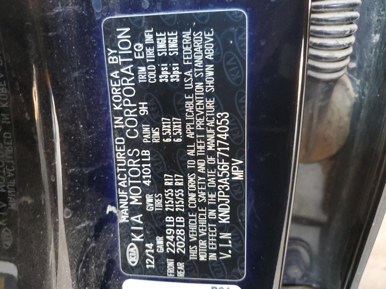 KNDJP3A56F7174053 2015 Kia Soul +