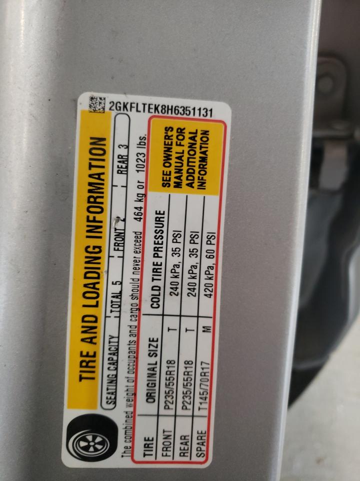 2GKFLTEK8H6351131 2017 GMC Terrain Sle