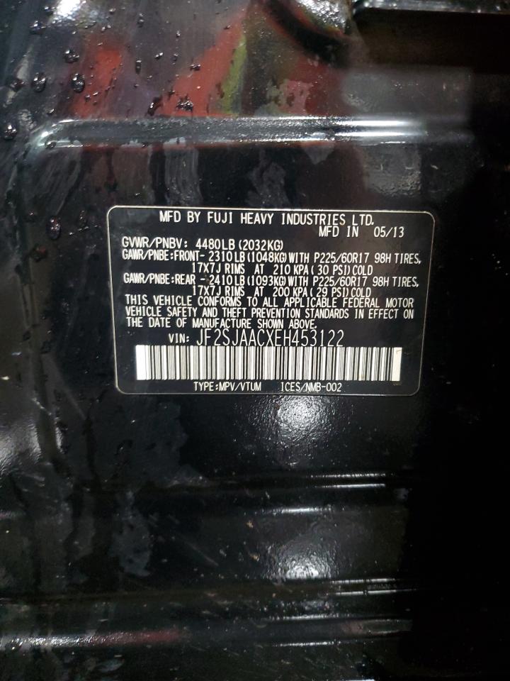 JF2SJAACXEH453122 2014 Subaru Forester 2.5I