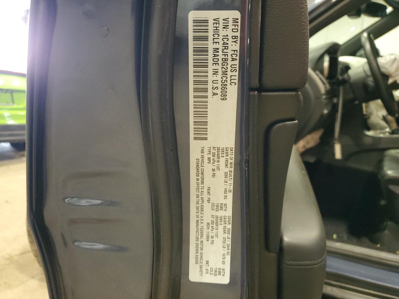 1C4RJFBG2MC586089 2021 Jeep Grand Cherokee Limited