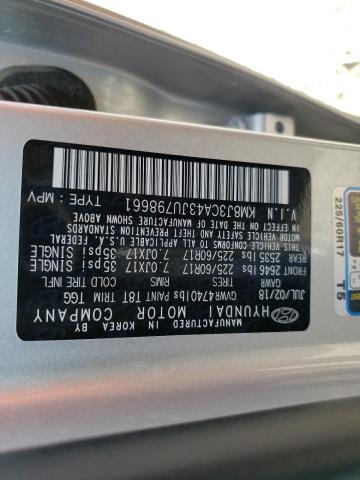 2018 Hyundai Tucson Sel VIN: KM8J3CA43JU798661 Lot: 60167024