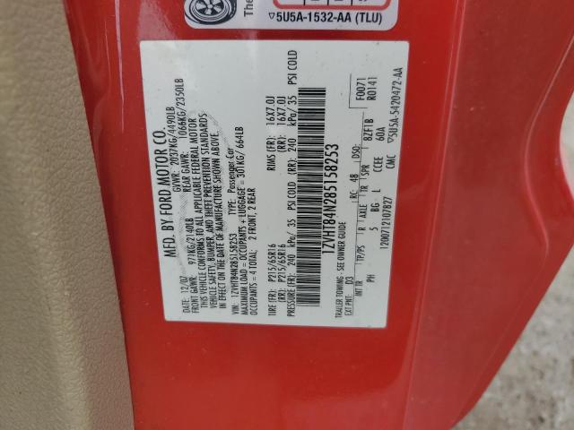 2008 Ford Mustang VIN: 1ZVHT84N285158253 Lot: 57298284