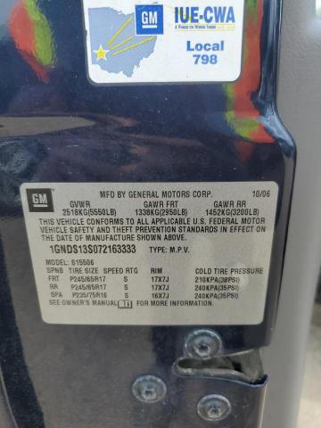 2007 Chevrolet Trailblazer Ls VIN: 1GNDS13S072163333 Lot: 59396784