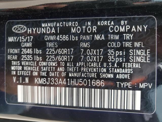 2017 HYUNDAI TUCSON LIM - KM8J33A41HU501686