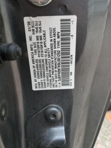 2009 Honda Element Ex VIN: 5J6YH287X9L001252 Lot: 55949664