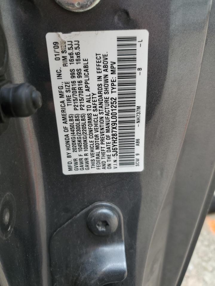 5J6YH287X9L001252 2009 Honda Element Ex