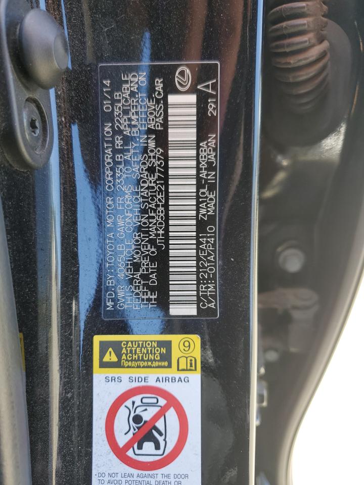 JTHKD5BH2E2177379 2014 Lexus Ct 200