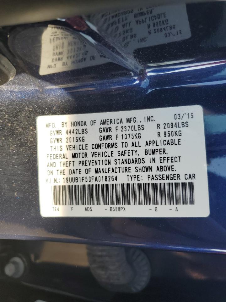 19UUB1F50FA018264 2015 Acura Tlx Tech