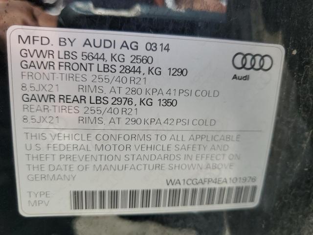 2014 Audi Sq5 Premium Plus VIN: WA1CGAFP4EA101976 Lot: 59542494