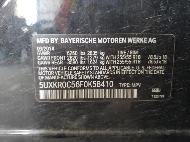 VIN 5UXKR0C56F0K58410 2015 BMW X5, Xdrive35I no.13