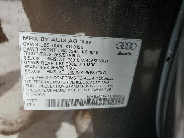 2010 Audi Q7 Premium Plus VIN: WA1LMAFE7AD002410 Lot: 59710044