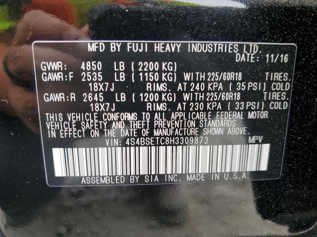 2017 SUBARU OUTBACK TO - 4S4BSETC8H3309873