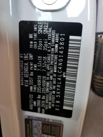 2022 Kia Sorento S VIN: 5XYRL4LC4NG145801 Lot: 59633584