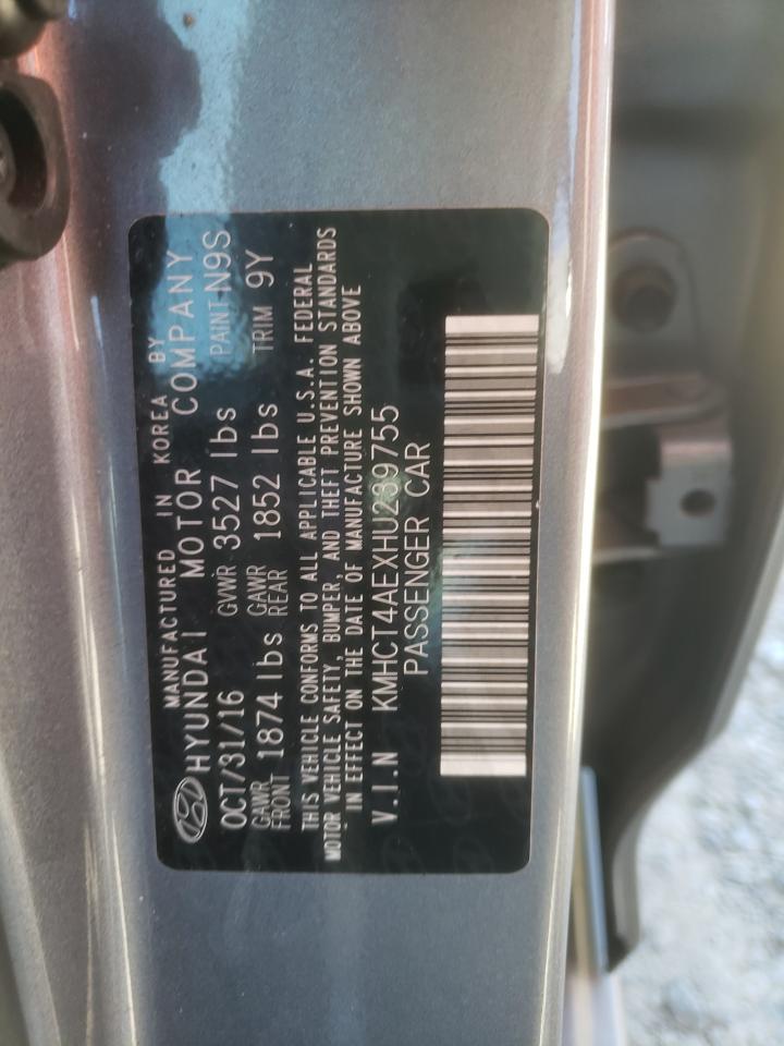 KMHCT4AEXHU239755 2017 Hyundai Accent Se