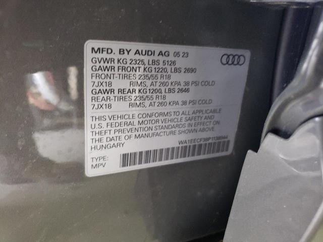 2023 AUDI Q3 PREMIUM WA1EECF38P1138944